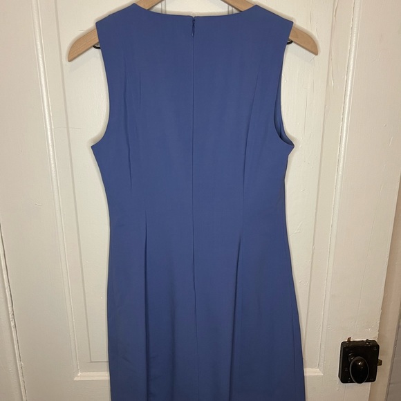 Theory Blue V Neck Dress - Picture 4 of 7